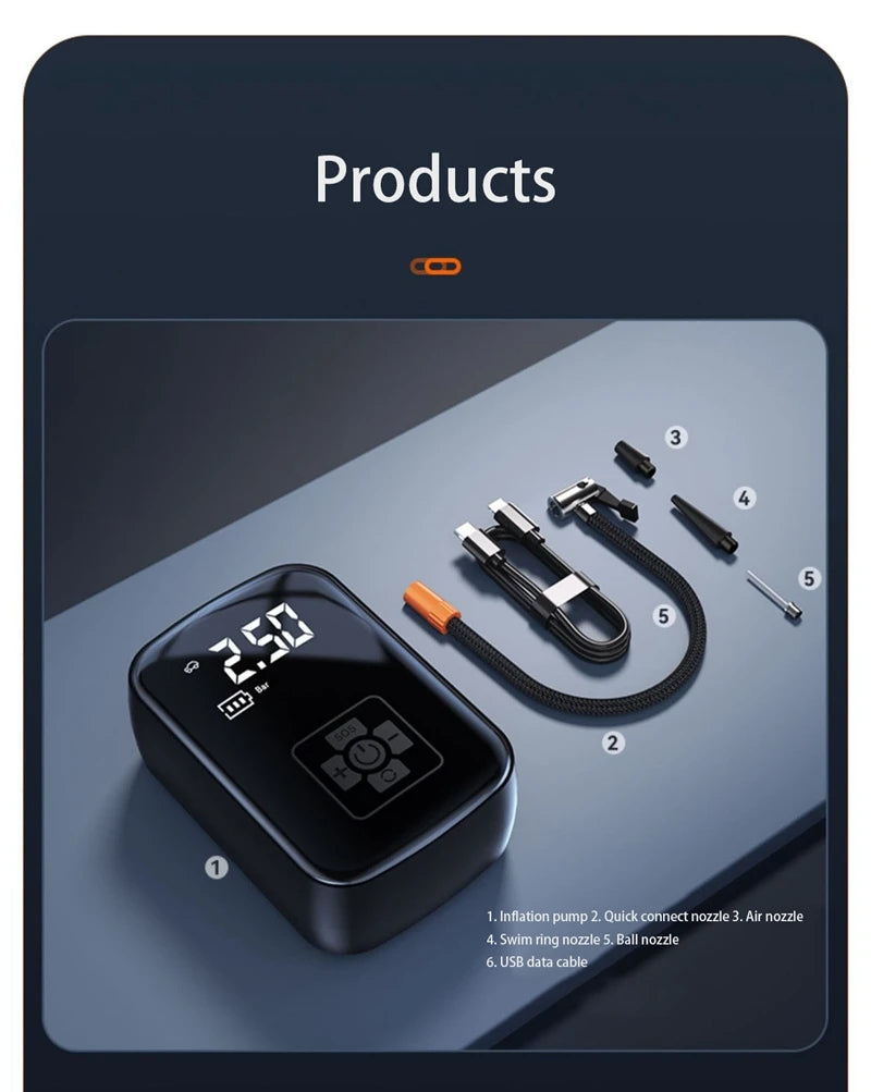 “Gonflez vos pneus en 2 minutes – où que vous soyez”